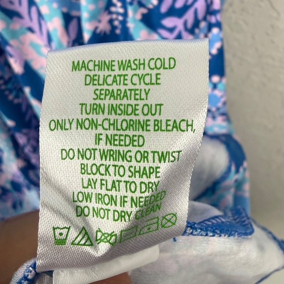 Lily Pulitzer Womens Minka Blue Floral Skirted Romper XS - Picture 6 of 10